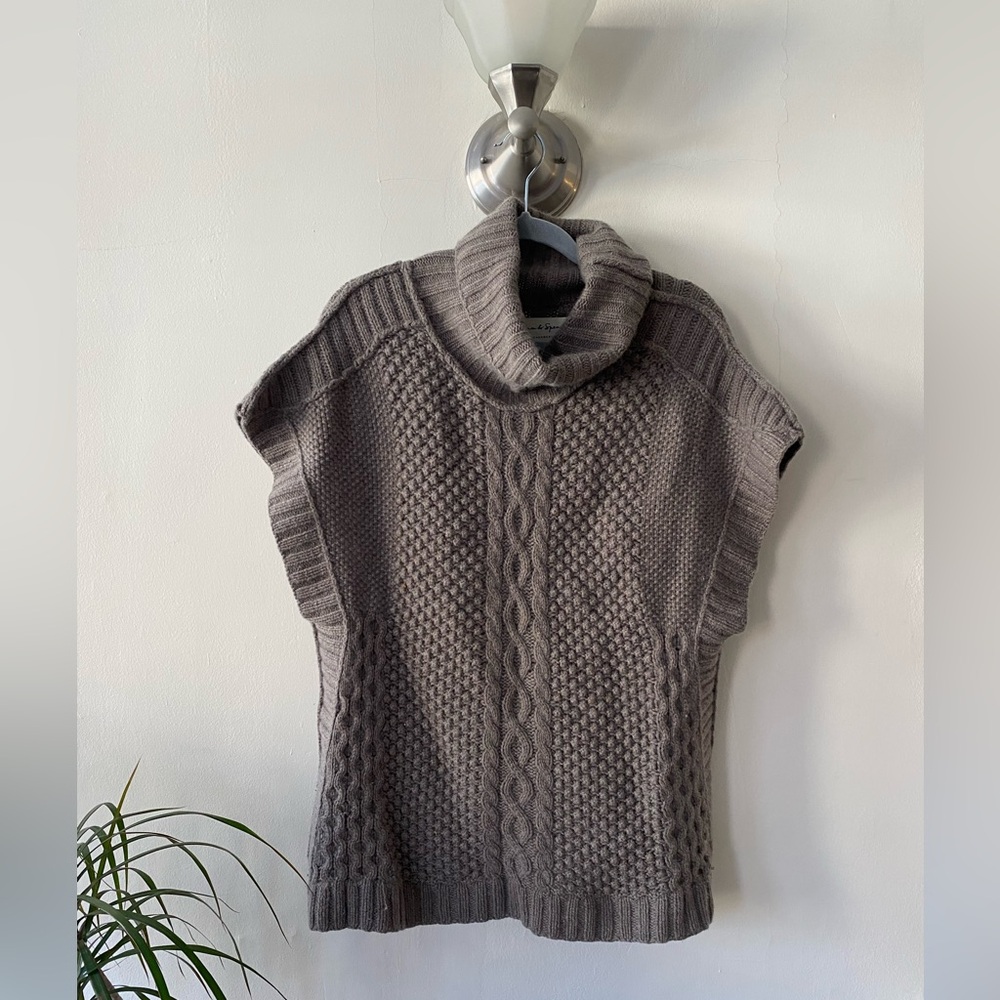 Cozy Cashmere Cable Knit Turtleneck Sweater - Graham & Spencer Petite